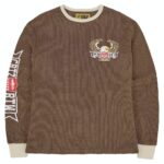 Corteiz Dipnet Waffle Sleeve Sweatshirt – Brown