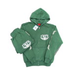 Corteiz Gasolina Dark Green Zip-Up Tracksuit