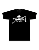 Corteiz Alcatraz Skull Black T-shirt