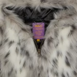 Corteiz Hooded Fur Jacket in Multi