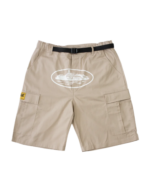 Corteiz Alcatraz Cargo Shortsin Beige