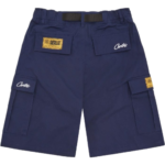 Corteiz Alcatraz Cargo Shorts in Navy Blue