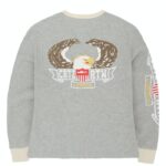 Corteiz Dipset Eagle Waffle Longsleeve Grey Sweatshirt