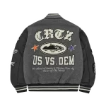 Corteiz US vs Dem Varsity Jacket Grey