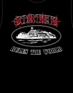 Corteiz Alcatraz Skull Black T-shirt